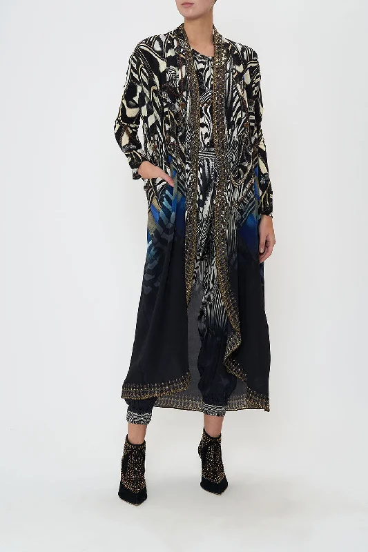 LONG CASUAL JACKET WITH POCKETS KNIGHT OF THE WILD Maxi Skirt Collection