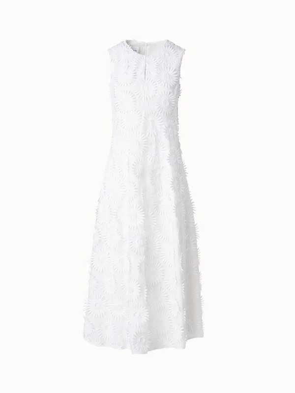 Midi Dress with Hello Sunshine Embroidery Tulle Midi Skirt
